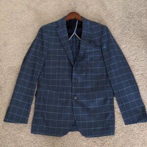 MOVING SALE!!! Cole Haan Blue Plaid Men's Sport Coat 40L NWOT